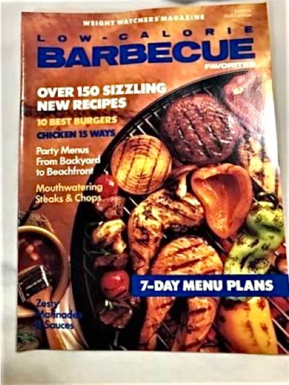 Weight Watchers Magazine Low-Calorie Barbecue Favorites (1989)
